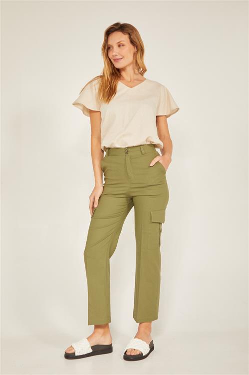 PANTALON CARGO MOM